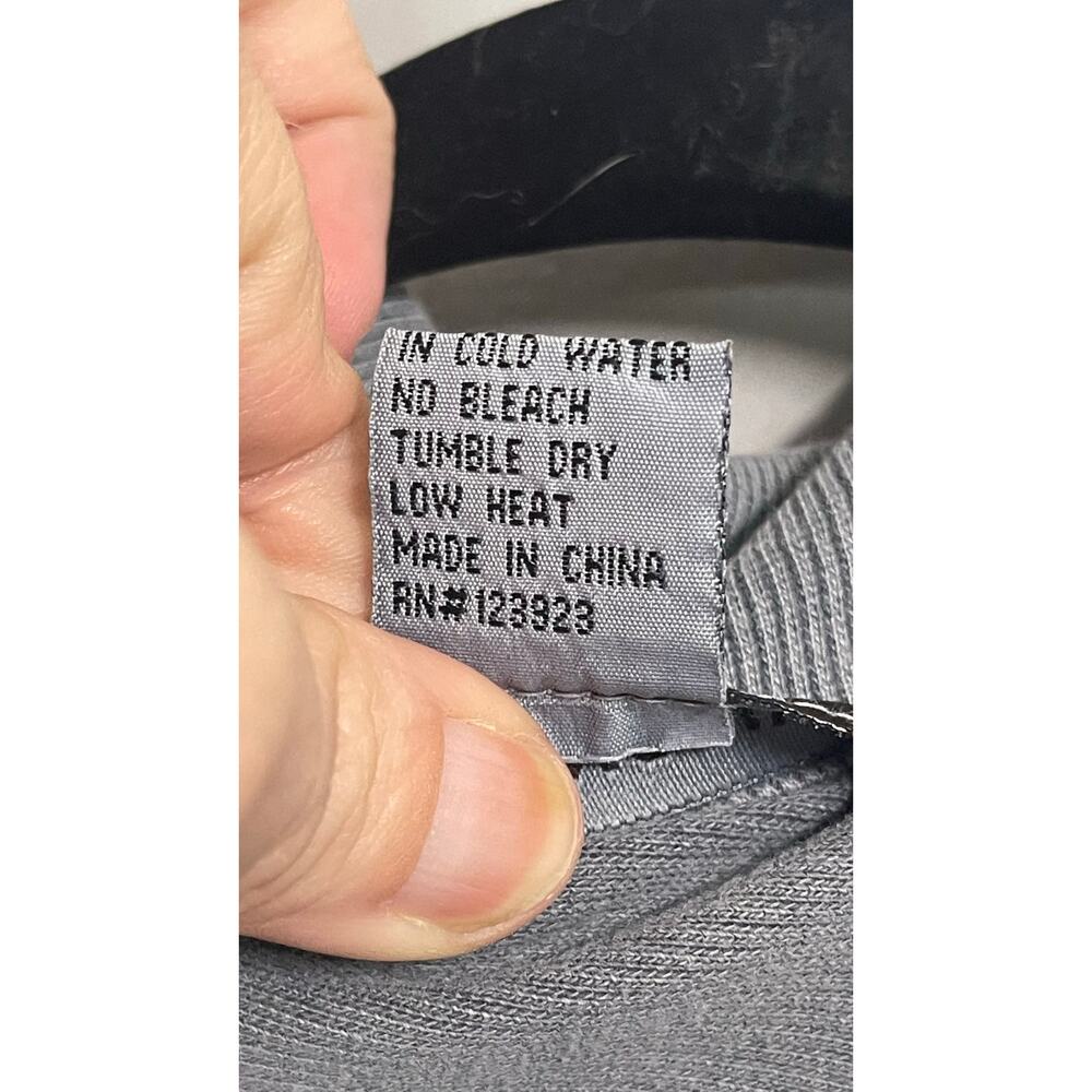 XCVI Gray Cotton Stretch Jacket Medium Tie Waist Lagenlook Utility - Picture 6 of 10